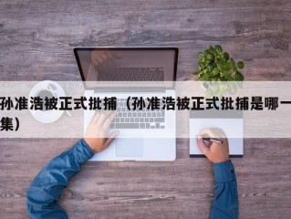 孙准浩被正式批捕（孙准浩被正式批捕是哪一集）