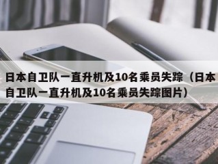 日本自卫队一直升机及10名乘员失踪（日本自卫队一直升机及10名乘员失踪图片）