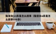 脂蛋白(a)高是怎么回事（脂蛋白a高是怎么回事600多）