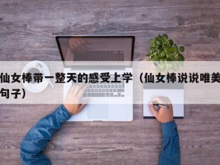 仙女棒带一整天的感受上学（仙女棒说说唯美句子）