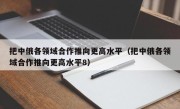 把中俄各领域合作推向更高水平（把中俄各领域合作推向更高水平8）