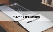 小王子（小王子经典语录）