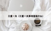 三重一大（三重一大事项是指什么）