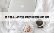 包含在小小的花蕾深处XL樱花翻译的词条