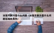 冰箱不制冷是什么问题（冰箱不制冷是什么问题压缩机发热）