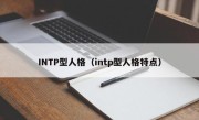 INTP型人格（intp型人格特点）