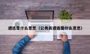 遴选是什么意思（公务员遴选是什么意思）