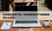 石灰回转窑生产线（石灰回转窑生产线随遇而安什么意思）