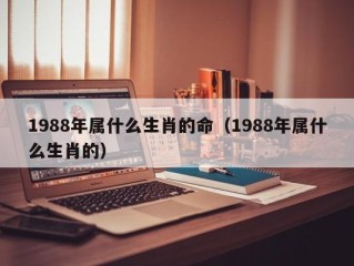 1988年属什么生肖的命（1988年属什么生肖的）