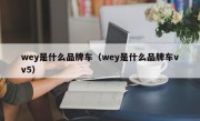 wey是什么品牌车（wey是什么品牌车vv5）