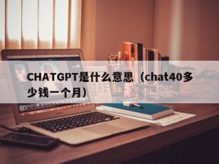 CHATGPT是什么意思（chat40多少钱一个月）