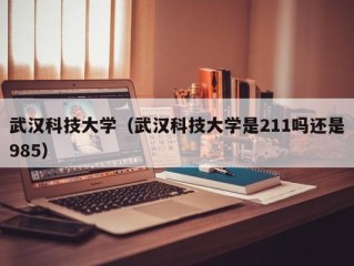 武汉科技大学（武汉科技大学是211吗还是985）