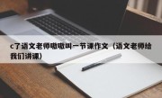 c了语文老师嗷嗷叫一节课作文（语文老师给我们讲课）