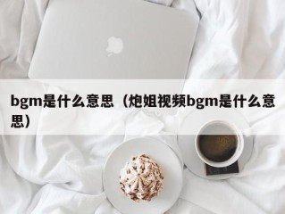 bgm是什么意思（炮姐视频bgm是什么意思）