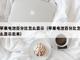 苹果电池百分比怎么显示（苹果电池百分比怎么显示出来）