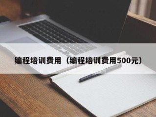 编程培训费用（编程培训费用500元）