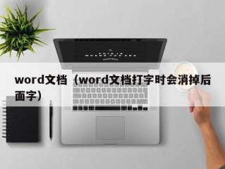 word文档（word文档打字时会消掉后面字）