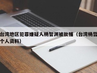 台湾地区犯罪嫌疑人杨智渊被批捕（台湾杨哲个人资料）