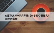 心愿作文500字六年级（小小的心愿作文500字六年级）