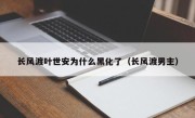 长风渡叶世安为什么黑化了（长风渡男主）