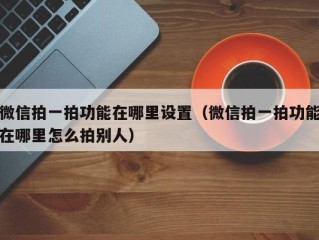 微信拍一拍功能在哪里设置（微信拍一拍功能在哪里怎么拍别人）