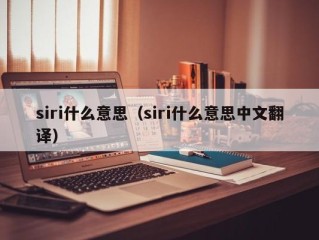 siri什么意思（siri什么意思中文翻译）