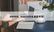 BARRIE（barrie什么意思中文）