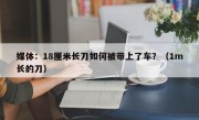 媒体：18厘米长刀如何被带上了车？（1m长的刀）