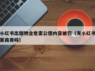 小红书出版物含危害公德内容被罚（发小红书算商用吗）