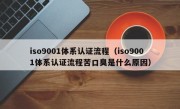 iso9001体系认证流程（iso9001体系认证流程苦口臭是什么原因）