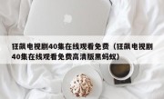 狂飙电视剧40集在线观看免费（狂飙电视剧40集在线观看免费高清版黑蚂蚁）