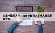 山东中医药大学（山东中医药大学成人继续教育官网）