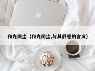 和光同尘（和光同尘,与其舒卷的含义）