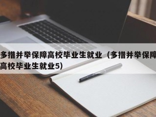 多措并举保障高校毕业生就业（多措并举保障高校毕业生就业5）