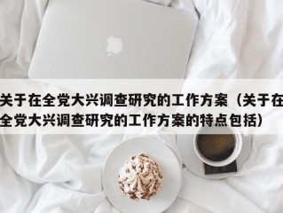 关于在全党大兴调查研究的工作方案（关于在全党大兴调查研究的工作方案的特点包括）