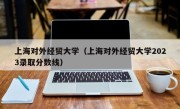 上海对外经贸大学（上海对外经贸大学2023录取分数线）