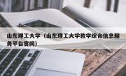 山东理工大学（山东理工大学教学综合信息服务平台官网）