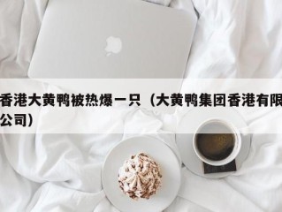 香港大黄鸭被热爆一只（大黄鸭集团香港有限公司）