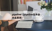 pipeline（pipeline在外企什么意思）