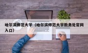 哈尔滨师范大学（哈尔滨师范大学教务处官网入口）