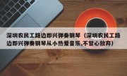 深圳农民工路边即兴弹奏钢琴（深圳农民工路边即兴弹奏钢琴从小热爱音乐,不甘心放弃）